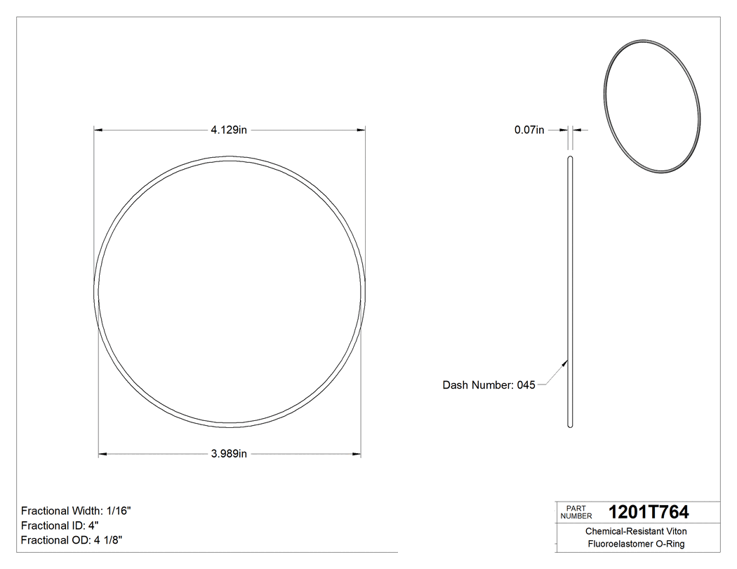 Technical drawing - 1201T764